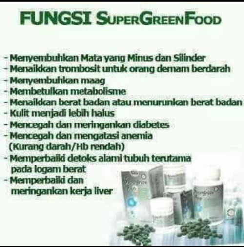 Distributor Herbal Kesehatan Super Green Food Termurah Di Bekasi